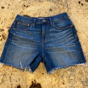 Madewell High Rise Denim Shorts